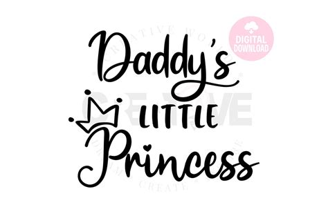 daddy s little princess svg little princess svg etsy