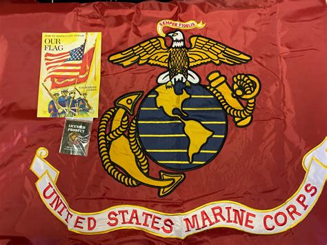 united states marine corps embroidered double sided 3 x5 flag rough t