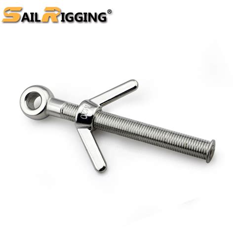 Stainless Steel Long Shank Wing Nut Eye Bolt China Long Shank Eye