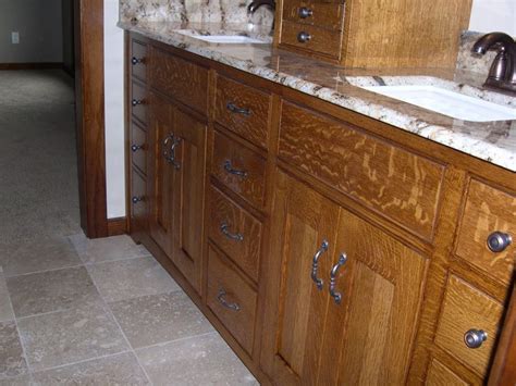 Flush inset w/ flush toe; Quarter Sawn Oak Cabinets Kitchen | Bathroom vanity ...