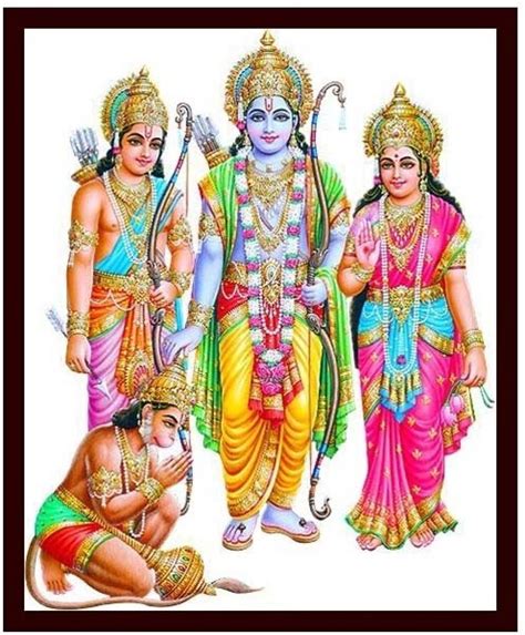 Lord Rama Sita And Lakshmana 1 Canvas Art Religious Posters In India