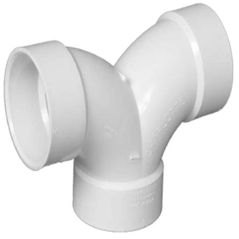 Shop Charlotte Pipe 2 In Dia 90 Degree Pvc Schedule 40 Elbow Fitting At