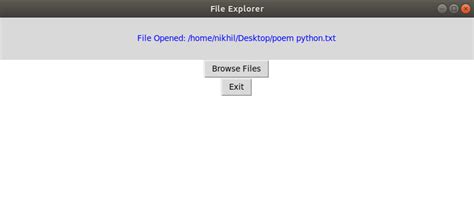 File Explorer In Python Using Tkinter Pythonpandas