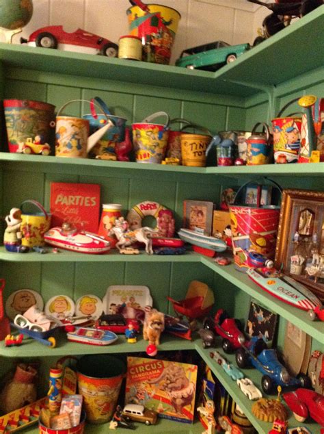Vintage Toy Collection Display