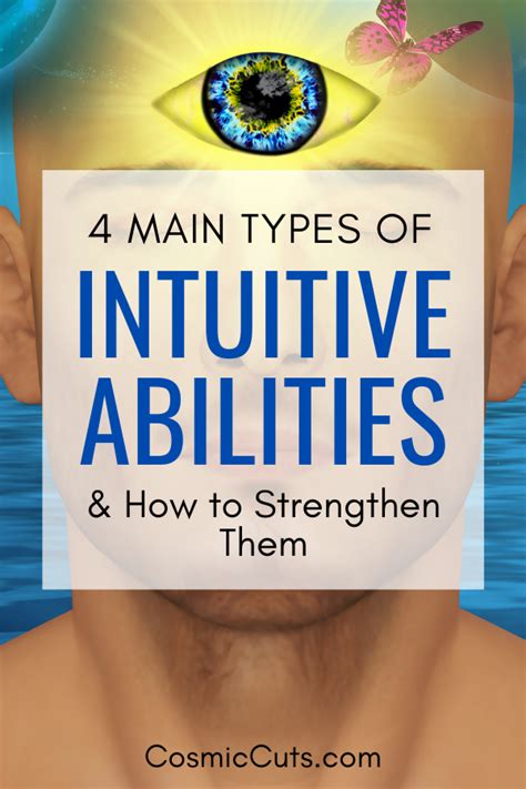 4 Main Types Of Intuitive Abilities And How To Strengthen Them Cosmic Cuts