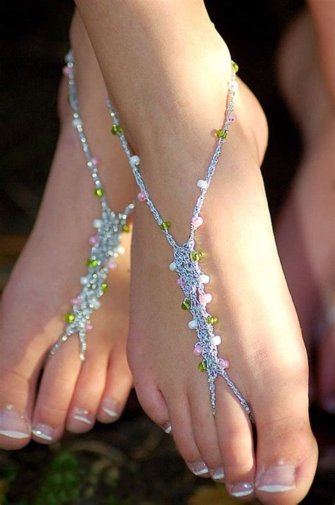 Barefoot Sandals Wedding Package For 8 Foot Jewelry Slave Anklet
