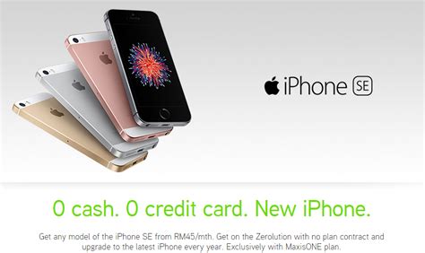 You can now sign up to maxis zerolution plan in selected machines outlets! Maxis offering Apple iPhone SE for as low as RM45 per ...