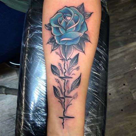 Top 81 Best Blue Rose Tattoo Ideas 2021 Inspiration Guide Rose