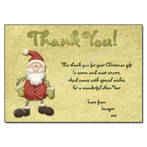 6 Best Images Of Printable Christmas Thank You Note From