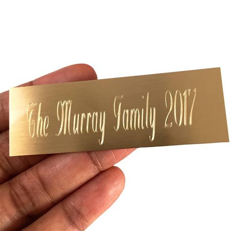Name Plates Metal Name Plate Personalized Labels Peel And Stick Trophy