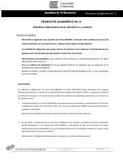 AUDITORIA TRIBUTARIA PA3 docx Auditoría Tributaria Producto Académico