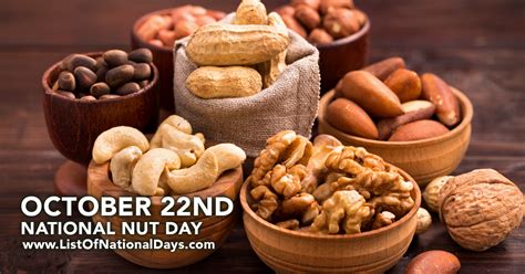 National Nut Day List Of National Days