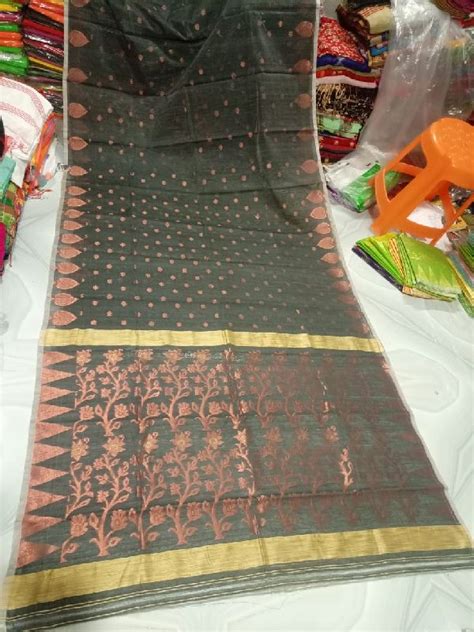 Copper Zari Jamdani Sarees Pattern Printed Saree Sansar Nadia West Bengal