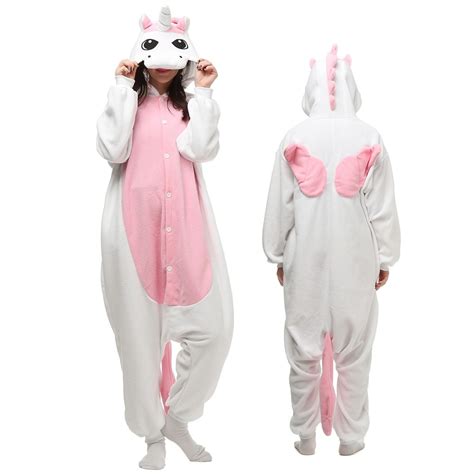 Pink Unicorn Onesie Pajamas With Wings Animal Onesies For Adult And Teens