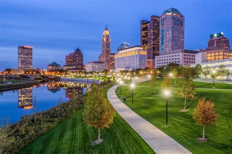 Columbus Ohio USA City Skyline Wallpaper Wall Mural