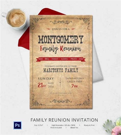 Free downloadable family reunion flyer templates. 30 Family Reunion Invitations Templates in 2020 | Family ...