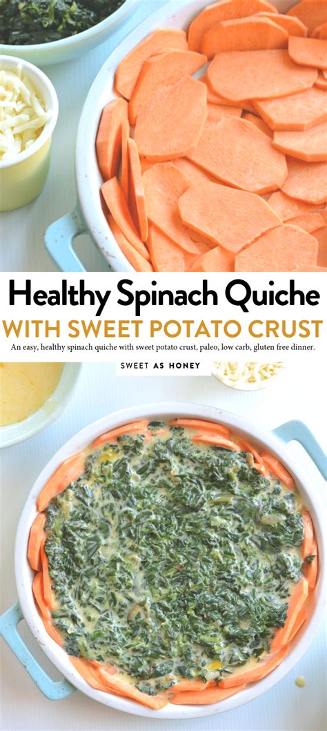 Sweet Potato Crust Quiche An Easy Spinach Quiche Receita