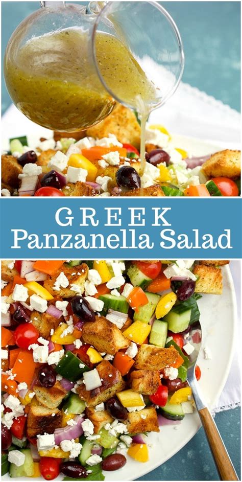 Greek Panzanella Salad Recipe Girl