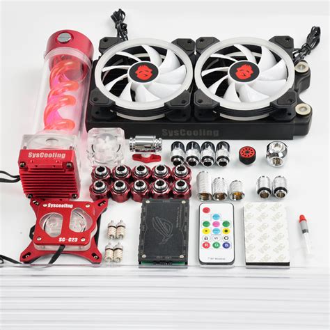 Syscooling Hard Tube Water Cooling Kit For Pc Cpu Water