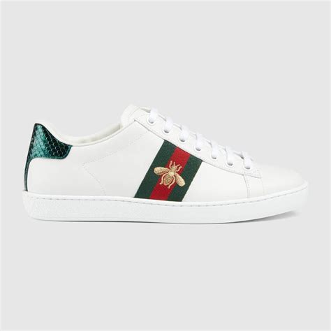 Gucci Womens Ace Sneaker With Bee Womens Sneakers Gucci Shoes