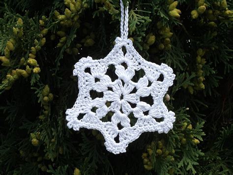 Crochet Snowflakes Christmas Ornaments White Snowflake