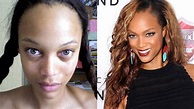 Tyra Banks no es la única: Así lucen las famosas sin maquillaje ...