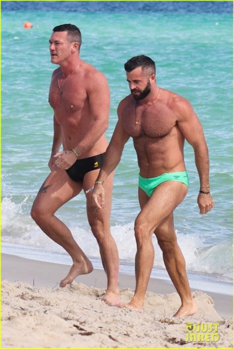 Luke Evans Boyfriend Fran Tomas Enjoy A Beach Day Together In Miami