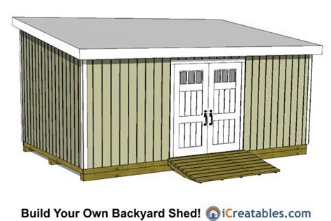 12x20 Shed Plans Easy To Build Storage Shed Plans And Designs Lean To