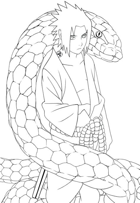 Sasuke Uchiha Coloring Pages At Free Printable