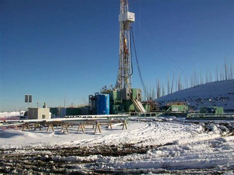 Precision Drilling 285 Drilling In The Foothills Of The Canadian Rockies Near Nordegg Alberta