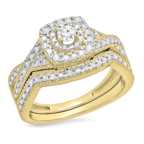 Dazzlingrock Collection 060 Carat Ctw 14k Round Diamond Bridal Swirl