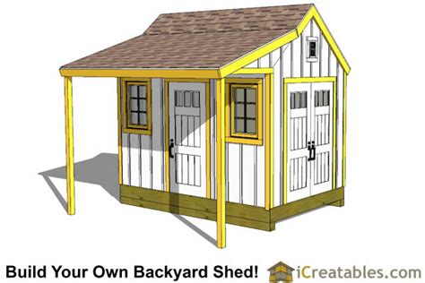 8x12 Colonial Shed With Porch Garden Shed Shed With Porch