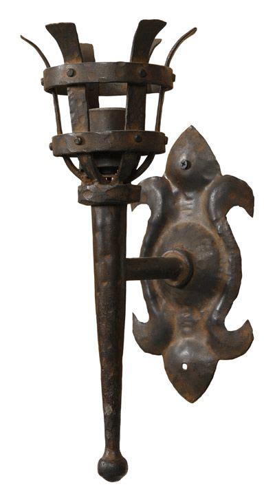 Argentina Wrought Iron Gothic Style Wall Sconce Medieval Decor