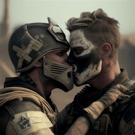 awful zebra248 simon ghost riley and john soap mactarvish from call of duty kissing on a