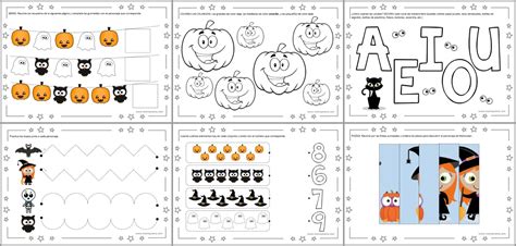 Cuaderno De Actividades De Preescolar Halloween