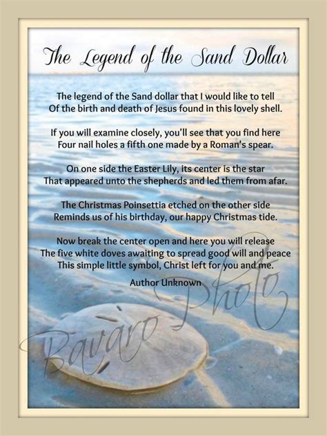 The Legend Of The Sand Dollar Printable Printable And Enjoyable Learning