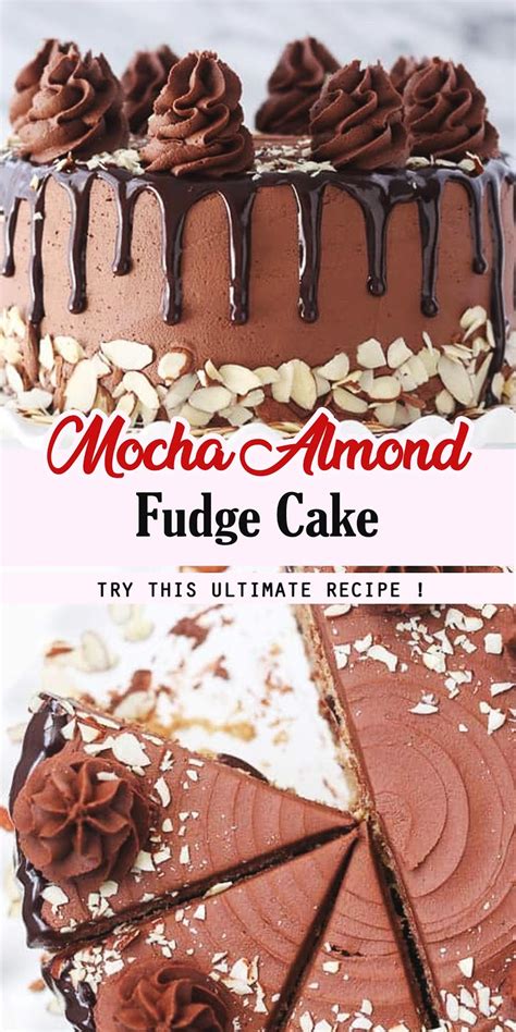 Mocha Almond Fudge Cake 3 Seconds