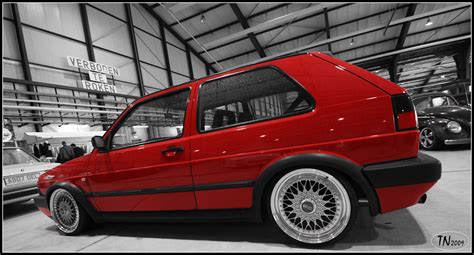 Vw Golf Mk2 Red With Bbs Rims A Photo On Flickriver