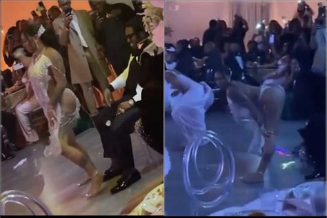 Twerking Bride Goes Viral For Giving Her New Husband A Barefoot Thong