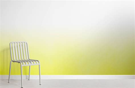 Yellow Ombre Fade Design Room Wallpaper Interior Design Ombre Wall