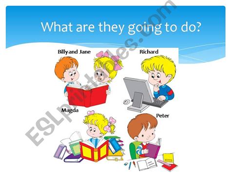 Esl English Powerpoints What Are The Children Going To Do