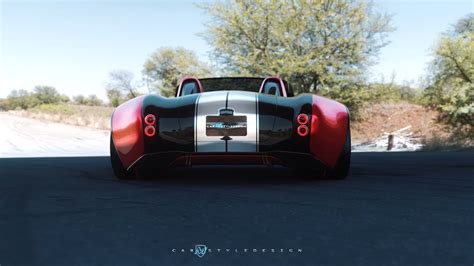 Shelby Cobra Goes For Virtual Retro Futuristic Style With A V