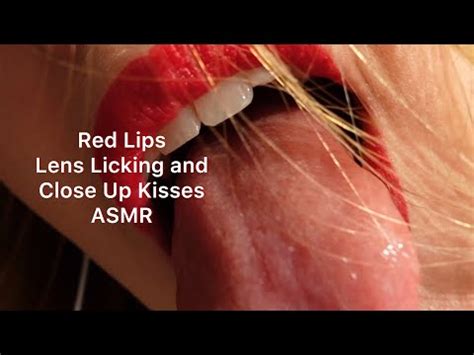 Asmr Lens Licking And Close Up Kissing Asmr Relaxing