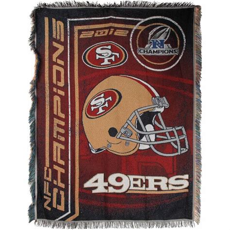 San Francisco 49ers Conference Champs 48 X 60 Throw Blanket