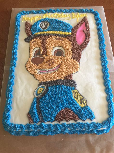 Paw patrol Chase cake | Paw patrol birthday cake, Paw patrol chase cake, Paw patrol cake