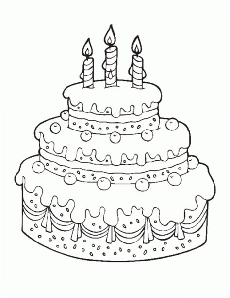 Cherries and gooseberries on a top of a piece of cake, what else ? 20+ Free Printable Cake Coloring Pages - EverFreeColoring.com