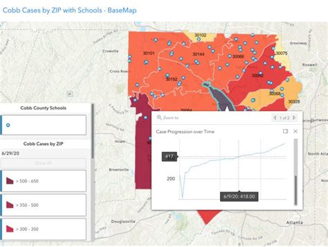 Cobb Gis Creates Interactive Map Of Covid 19 Cases By Zip Code Cobb