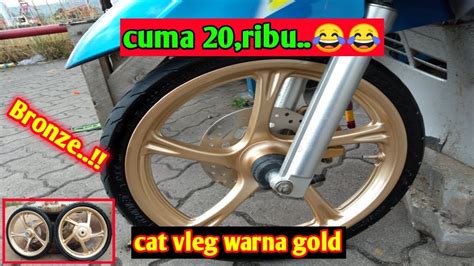 Velg belakang equinox 5 inch yamaha r25. Cat velg motor//warna gold bronze - YouTube