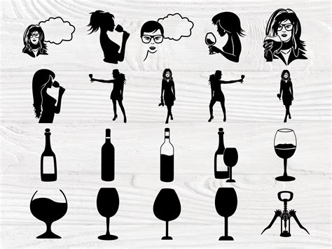 Wine Glass Svg Bundle Woman Svg Drinking Svg Etsy Australia