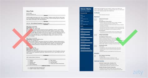 A caring and organized mlt professional. Medical Technologist Resume: Samples and Guide